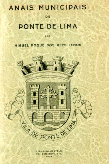 ESTUDO PARA OS ANAIS MUNICIPAIS DE PONTE DE LIMA