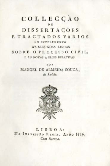 COLECÇAO DE DISSERTAÇOES E TRATADOS VARIOS