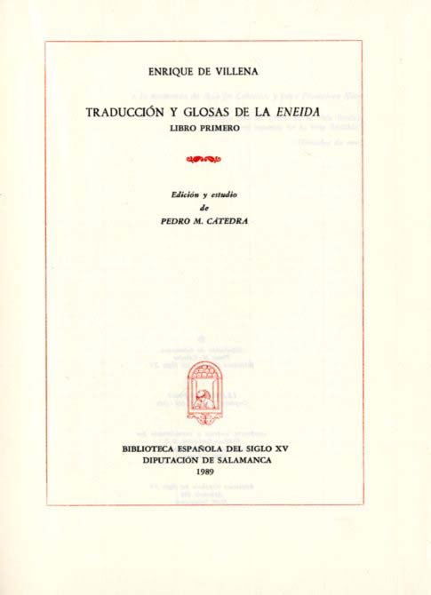 TRADUCCION Y GLOSAS DE LA ‘ENEIDA’