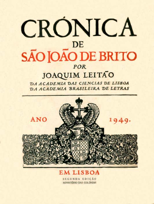 CRONICA DE SAO JOAO DE BRITO