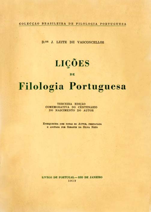 LIÇOES DE FILOLOGIA PORTUGUESA