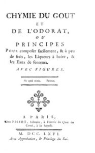 CHYMIE DU GOUT ET DE L'ODORAT