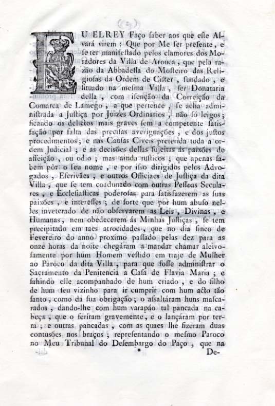 Alvara por que Vossa Magestade pelos motivos nele declarados e servido que a ise