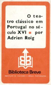 TEATRO CLASSICO EM PORTUGAL NO SECULO XVI