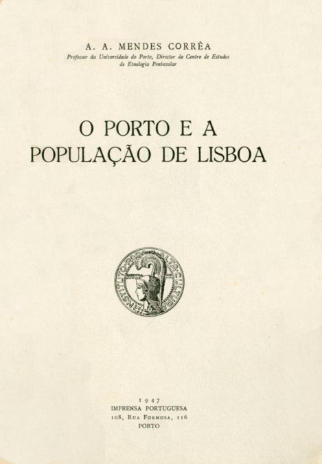 PORTO E A POPULAÇAO DE LISBOA