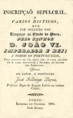 INSCRIÇAO SEPULCRAL E VARIOS DISTICOS