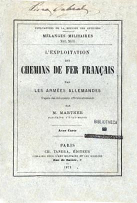 EXPLOITATION DES CHEMINS DE FER FRANÇAIS PAR LES ARMÉES ALLEMANDES
