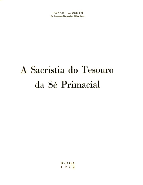 SACRISTIA DO TESOURO DA SE PRIMACIAL
