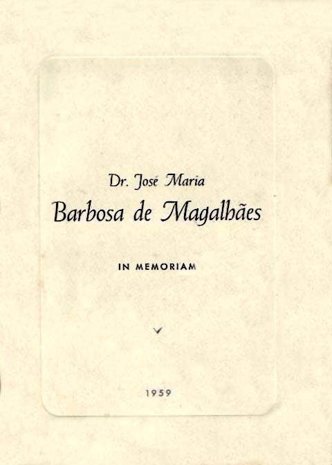 DOUTOR JOSE MARIA BARBOSA DE MAGALHAES