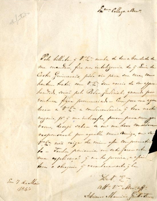 CARTA DATADA: 1844/05/07