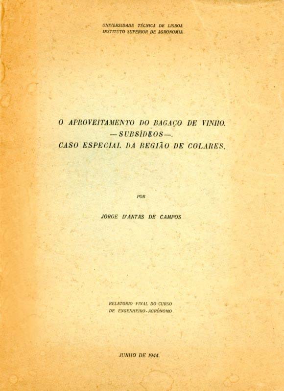 APROVEITAMENTO DO BAGAÇO DE VINHO