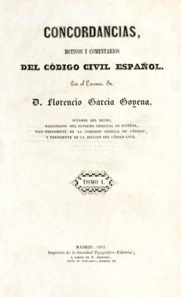 CONCORDANCIAS MOTIVOS Y COMENTARIOS DEL CODIGO CIVIL ESPANOL
