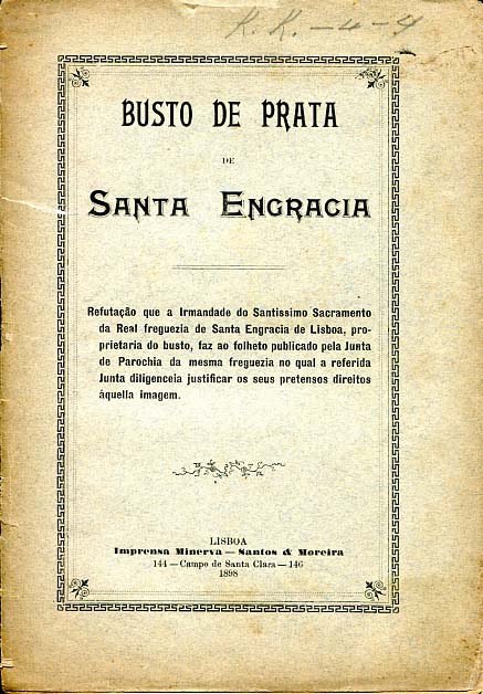 BUSTO DE PRATA DE SANTA ENGRACIA