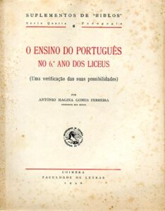 ENSINO DO PORTUGUES NO SEXTO ANO DOS LICEUS