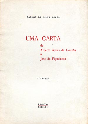 UMA CARTA DE ALBERTO AIRES DE GOUVEIA A JOSE DE FIGUEIREDO