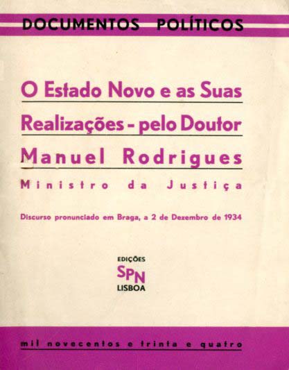 ESTADO NOVO E AS SUAS REALIZAÇOES