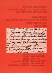 BALANÇO DA ACTIVIDADE LITERARIA PORTUGUESA