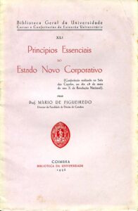 PRINCIPIOS ESSENCIAIS DO ESTADO NOVO CORPORATIVO