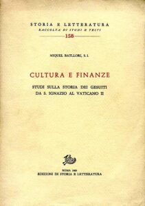 CULTURA E FINANZE