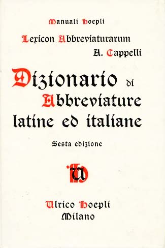 LEXICON ABBREVIATURARUM