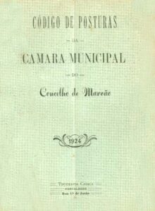 CODIGO DE POSTURAS DA CAMARA MUNICIPAL DO CONCELHO DE MARVAO
