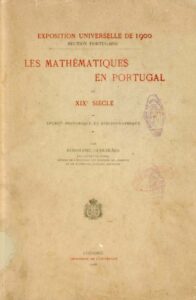 MATHEMATIQUES EN PORTUGAL AU XIX SIECLE