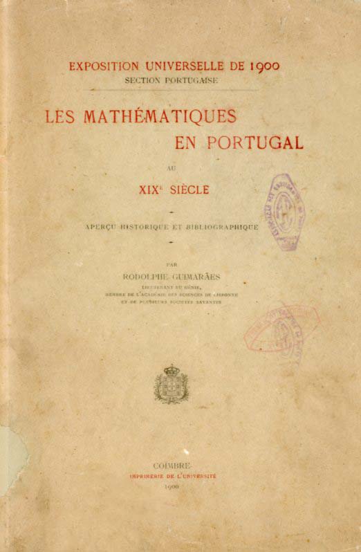 MATHEMATIQUES EN PORTUGAL AU XIX SIECLE