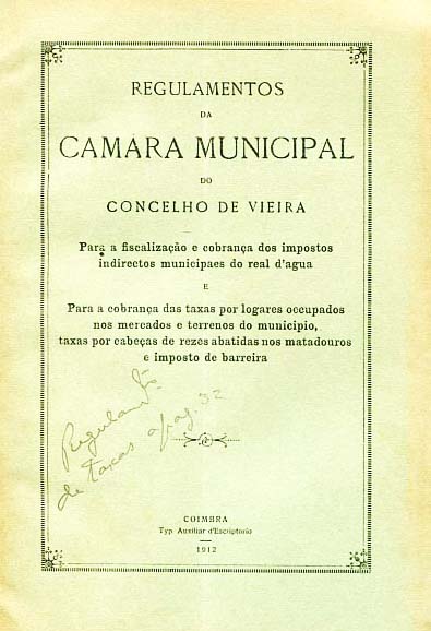 REGULAMENTO DA CAMARA MUNICIPAL DO CONCELHO DE VIEIRA