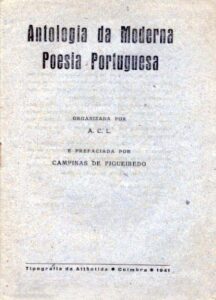 ANTOLOGIA DA MODERNA POESIA PORTUGUESA