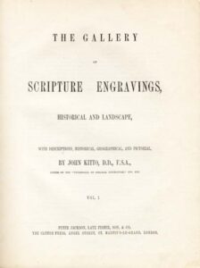 GALLERY OF SCRIPTURE ENGRAVINGS HISTORICAL AND LANDSCAPE