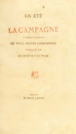 UN ETE A LA CAMPAGNE