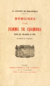 MEMOIRES D’UNE FEMME DE CHAMBRE