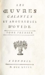 OEUVRES GALANTES ET AMOUREUSES