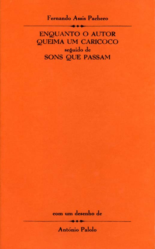 ENQUANTO O AUTOR QUEIMA UM CARICOCO seguido de SONS QUE PASSAM