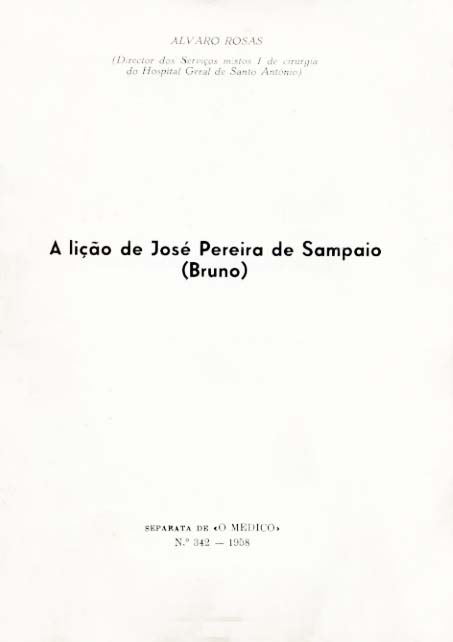 LIÇAO DE JOSE PEREIRA DE SAMPAIO (BRUNO)