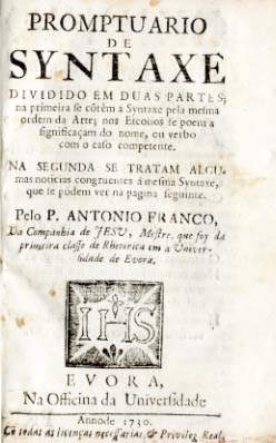 PRONTUARIO DE SINTAXE