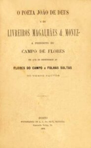 POETA JOAO DE DEUS E OS LIVREIROS MAGALHAES & MONIZ