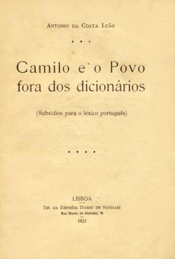 CAMILO E O POVO FORA DOS DICIONÁRIOS