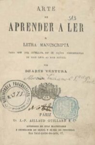 ARTE DE APRENDER A LER A LETRA MANUSCRITA