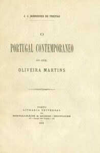 PORTUGAL CONTEMPORANEO DO SENHOR OLIVEIRA MARTINS