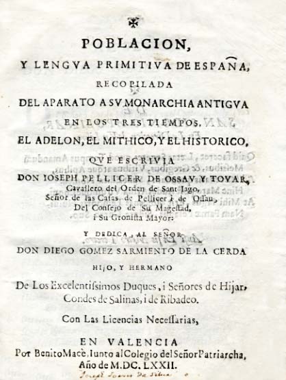 POBLACION Y LENGUA PRIMITIVA DE ESPANA