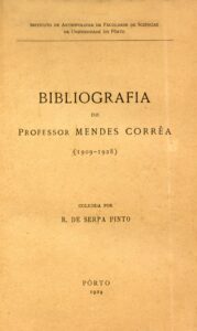 BIBLIOGRAFIA DO PROFESSOR MENDES CORREIA