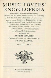 MUSIC LOVERS ENCYCLOPEDIA