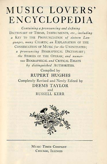 MUSIC LOVERS ENCYCLOPEDIA