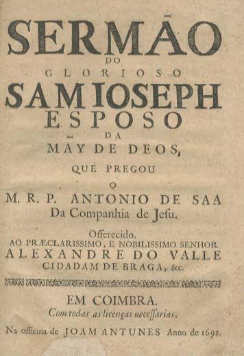 SERMAO DO GLORIOSO SAO JOSE ESPOSO DA MAE DE DEUS
