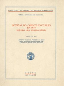 NOTICIAS DO ORIENTE PORTUGUES EM 1658 SEGUNDO UMA RELAÇAO INEDITA