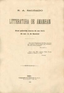 LITERATURA DE AMANHA