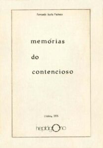 MEMORIAS DO CONTENCIOSO