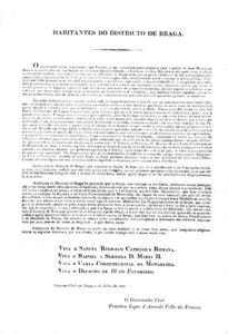 HABITANTES DO DISTRITO DE BRAGA