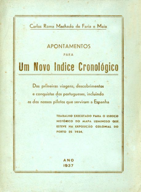 APONTAMENTOS PARA UM NOVO INDICE CRONOLOGICO